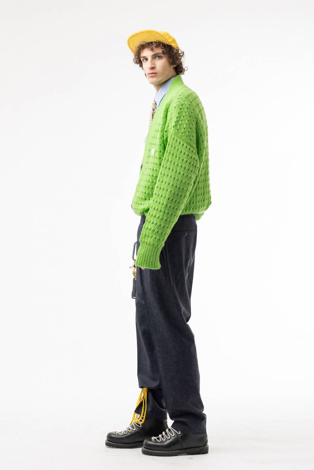 Lc23 Perforated Cardigan Green Negozio
