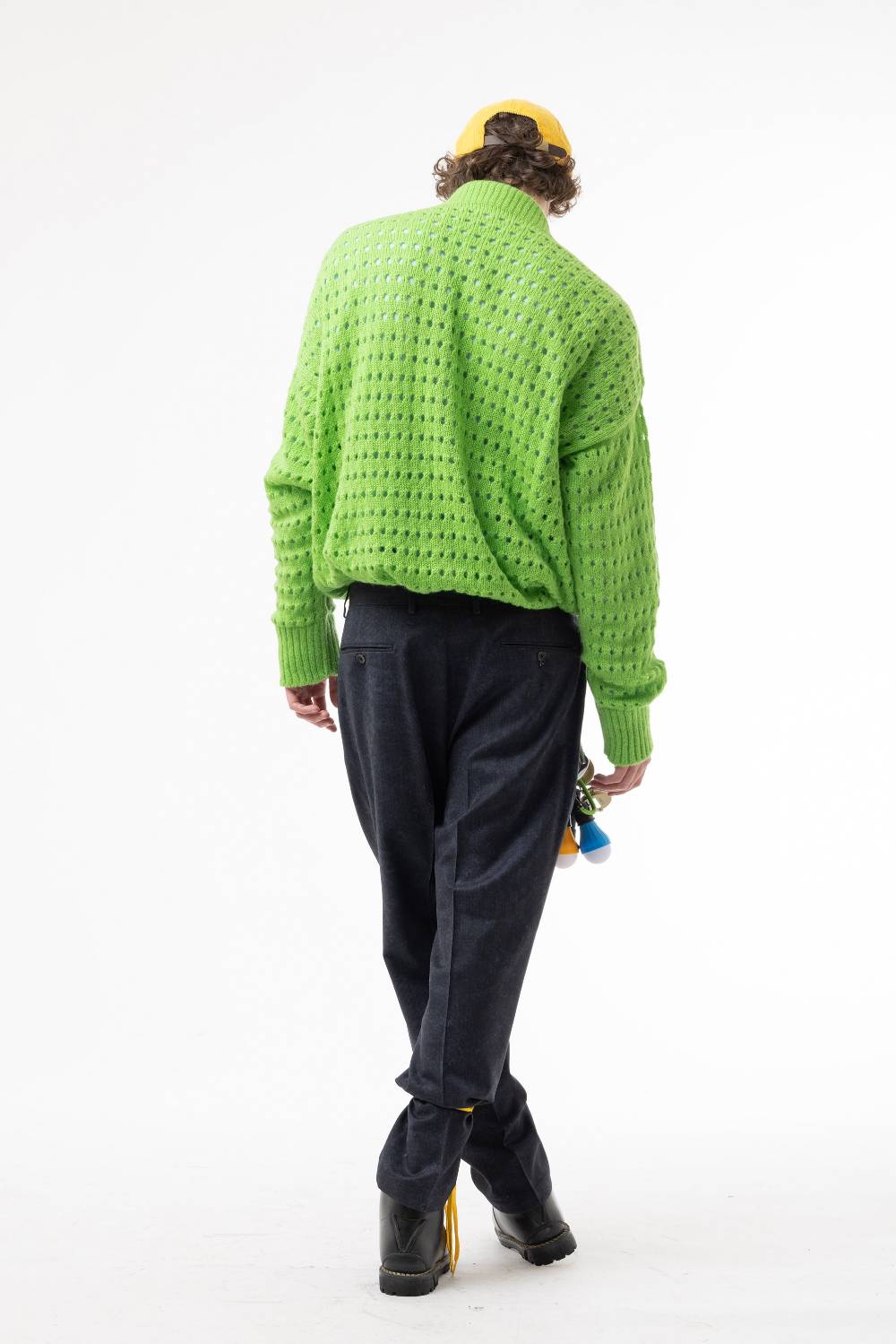 Lc23 Perforated Cardigan Green Negozio