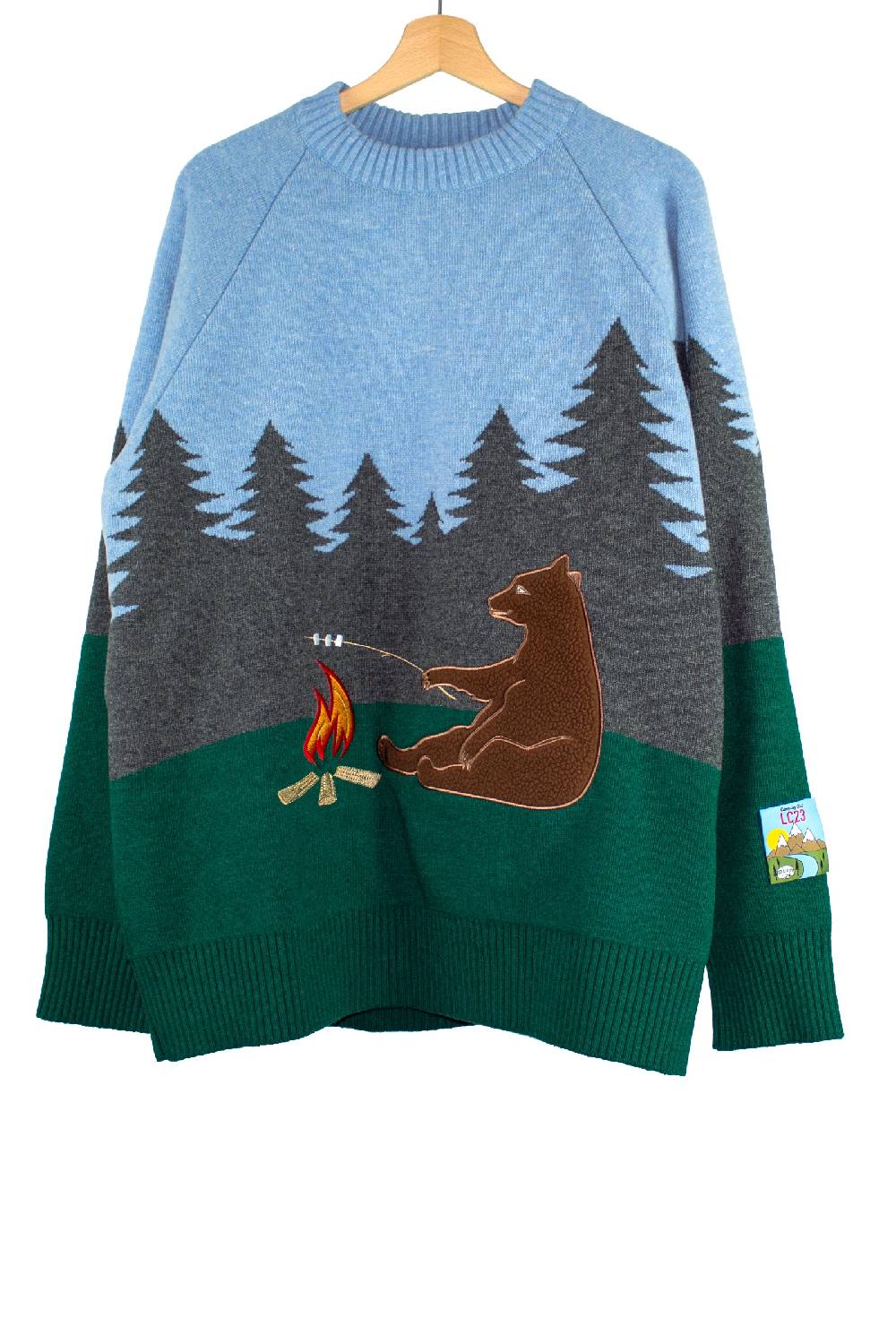 Lc23 Bear Jaquard Sweater Moda