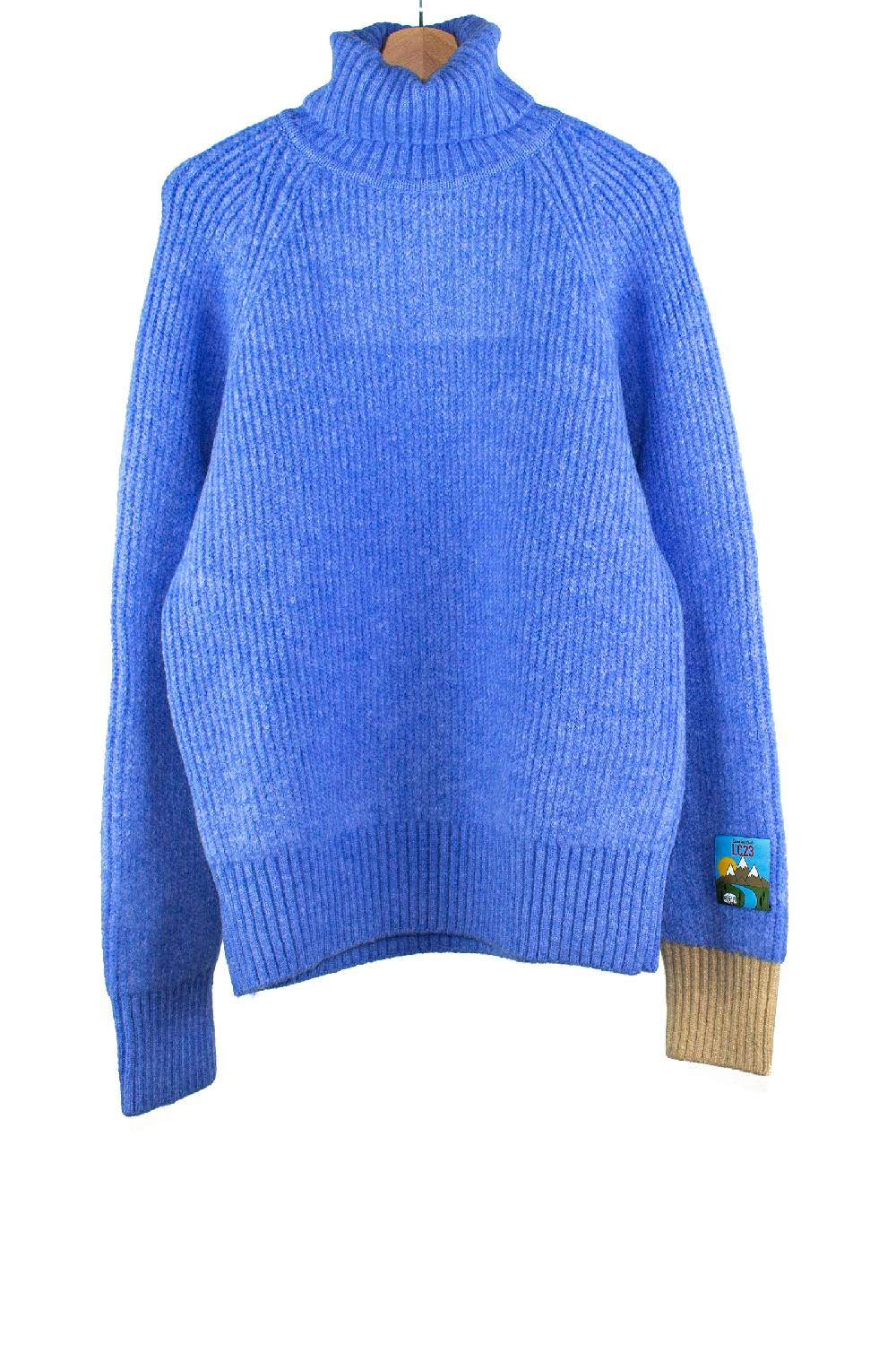 Lc23 Turtleneck Sweater Blue Italy