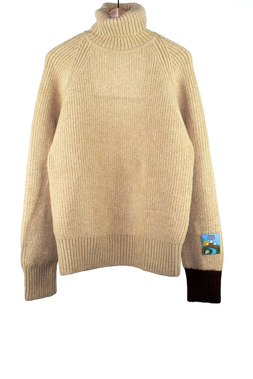 Lc23 Turtleneck Sweater Beige In Saldo