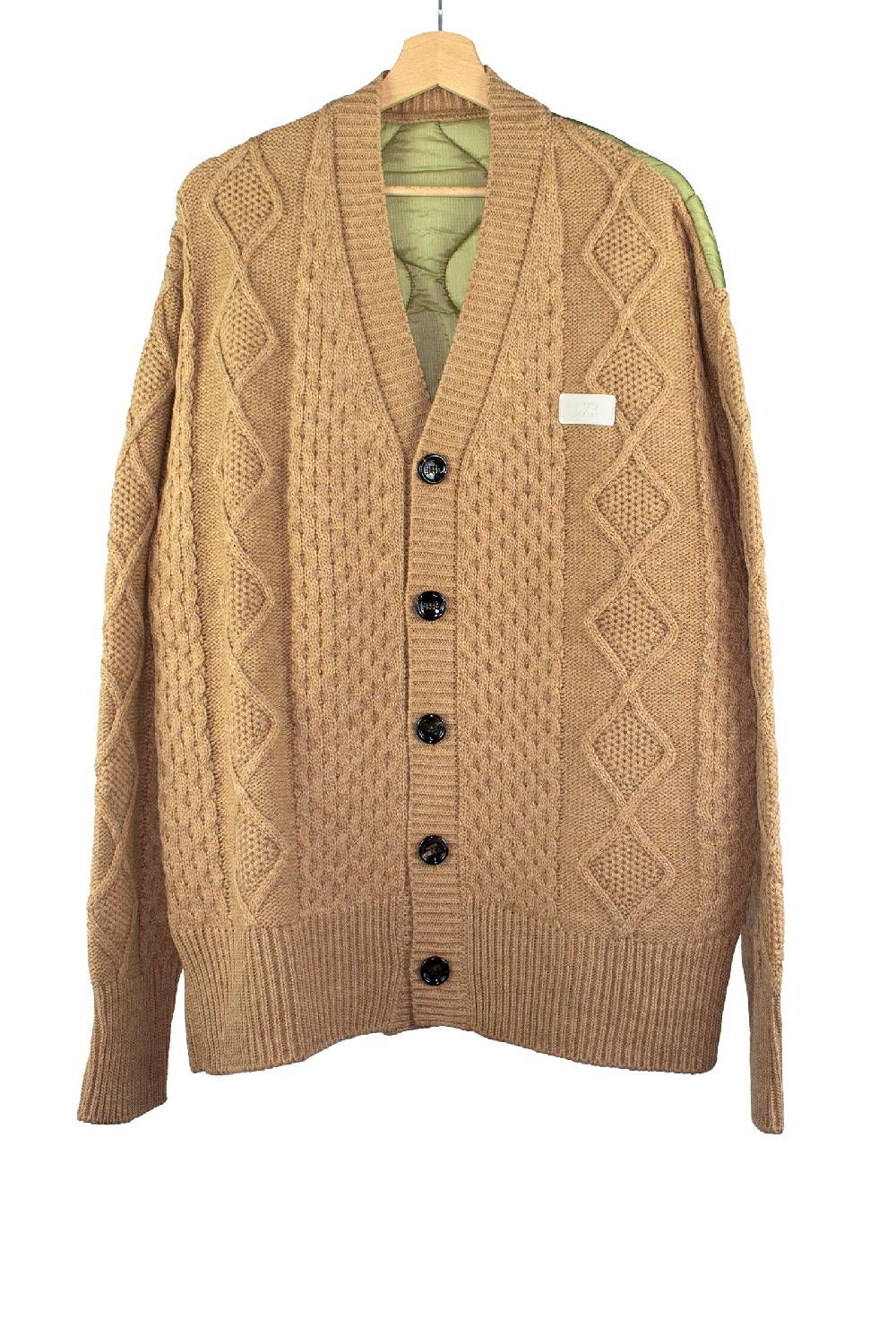 Lc23 Quilted Cardigan Camel 2025