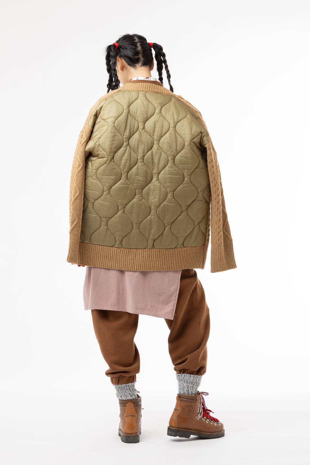 Lc23 Quilted Cardigan Camel 2025