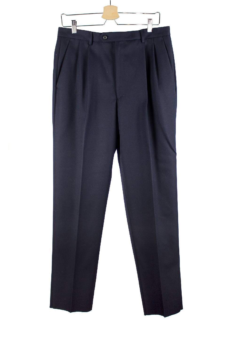 Lc23 Marzotto Wool Navy Trousers Offerta speciale