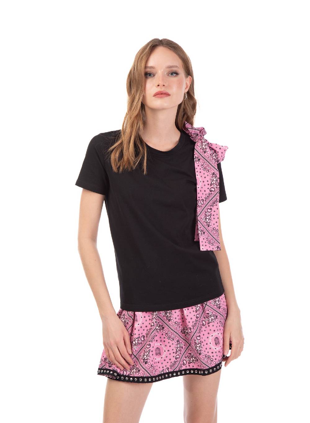 Le Volière T-shirt nera o bianca con fiocco I Più Venduti