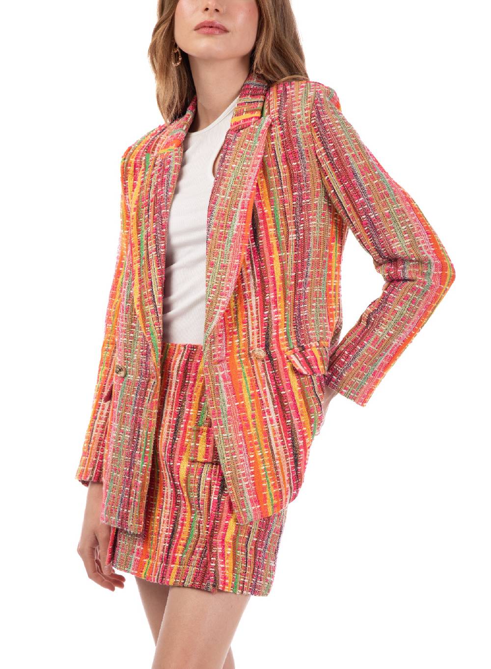 Le Volière Gonna in tweed multicolor 2025