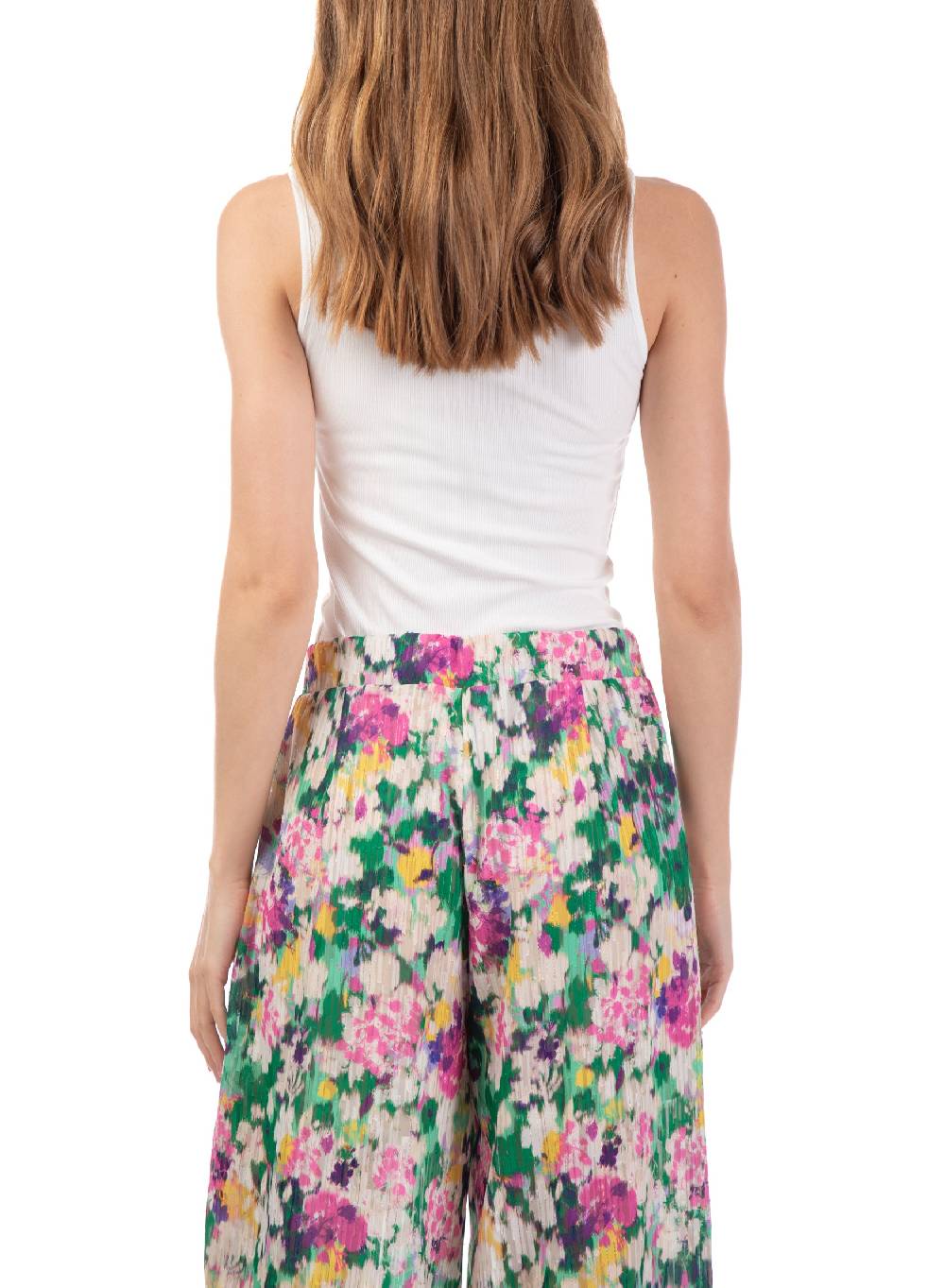 Le Volière Pantalone ampio floreale Vendita