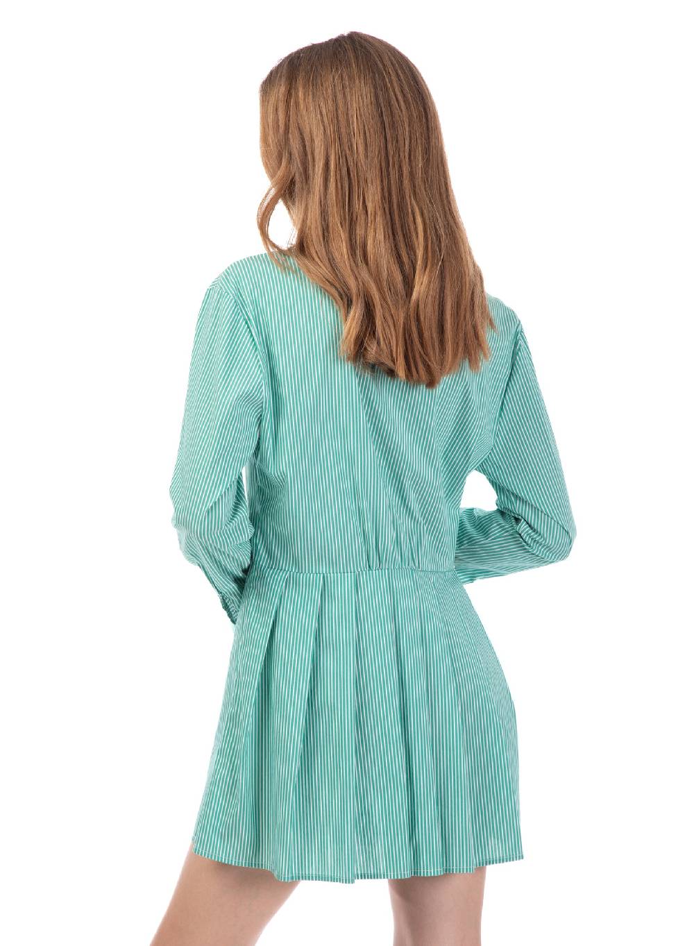 Le Volière Vestito a camicia a righe con catena Negozi Online