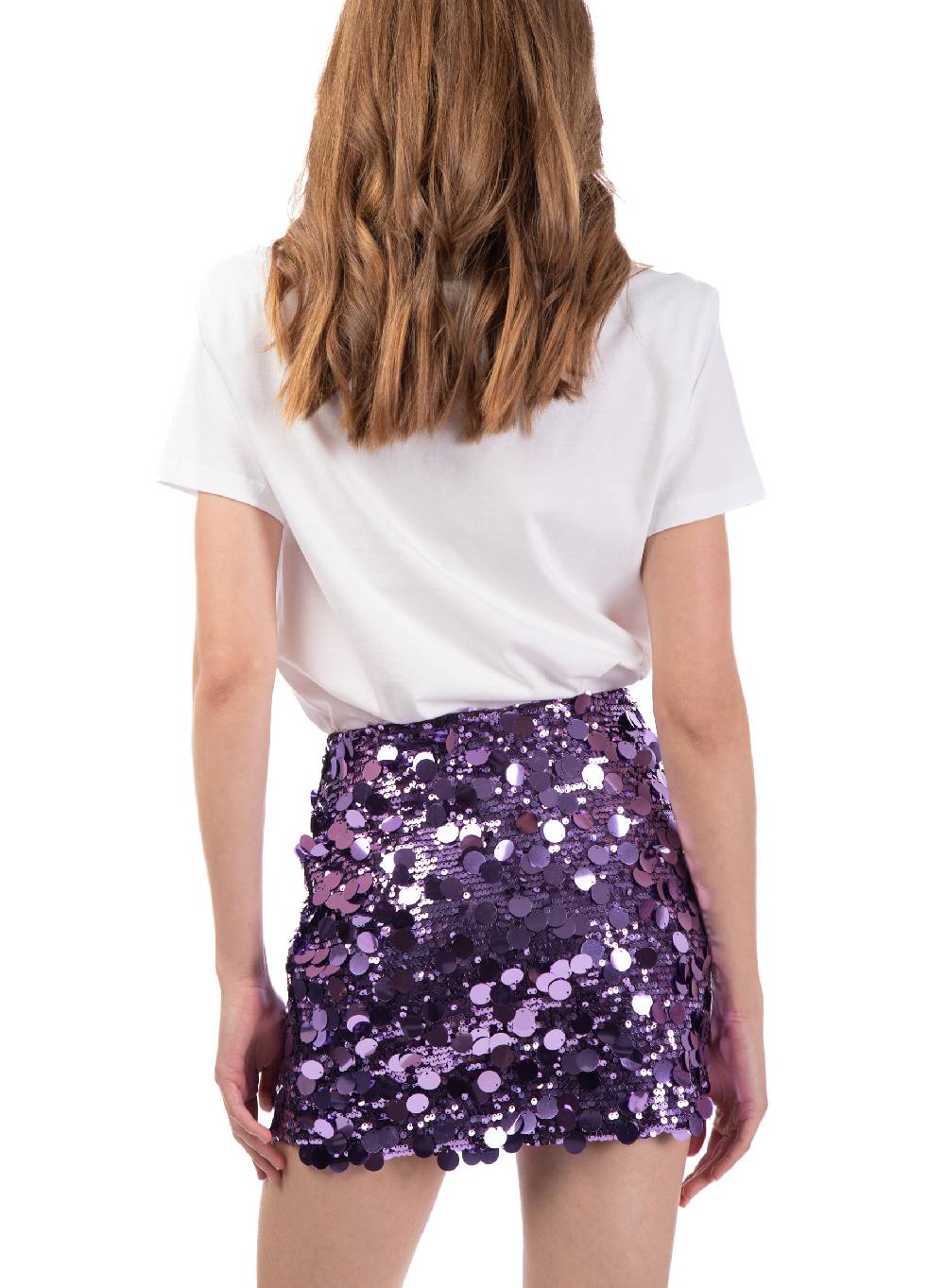 Le Volière T-shirt bianca 'Happy is the new black' Prezzo Ridotto