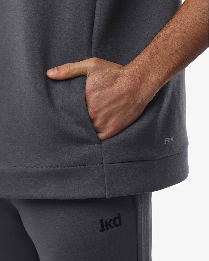 Jaked FELPA SMANICATA CAPPUCCIO ZENITH Sconto