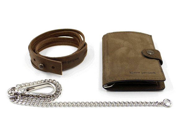 Kjøre Project iClutch Brown + Chain + Bracelet Sconto