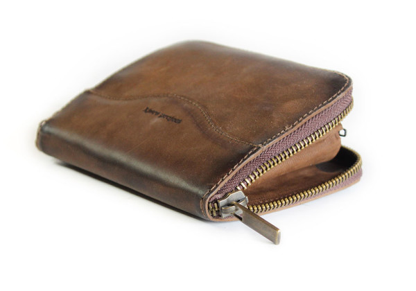 Kjøre Project Squared Zip Wallet Vintage Aged Affare Del Giorno