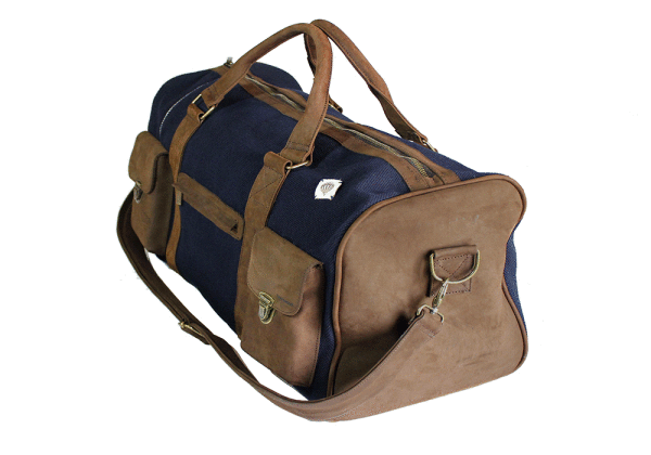 Kjøre Project Leather / Denim 25 Oz Travel Bag Negozi Online