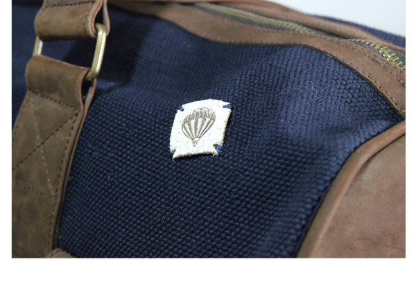 Kjøre Project Leather / Denim 25 Oz Travel Bag Negozi Online