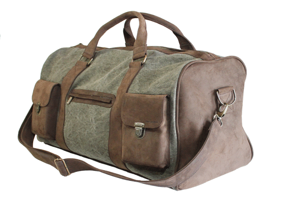 Kjøre Project Leather / Canvas Travel Bag Acquista Ora
