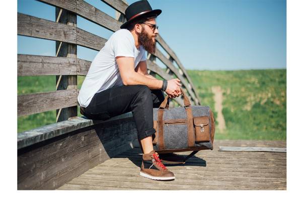 Kjøre Project Leather / Canvas Travel Bag Fino Al -60%