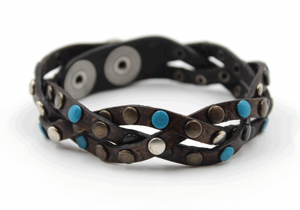 Kjøre Project Twine Studs Bracelet Blue Promozione Limitata