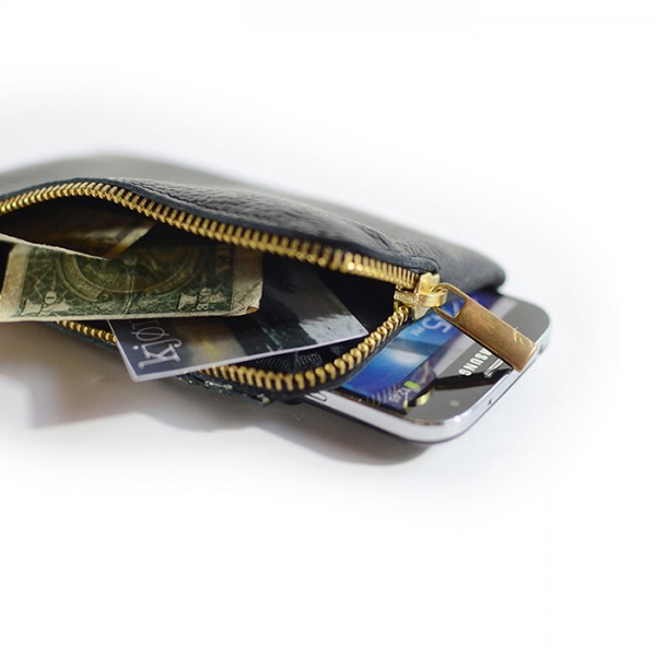 Kjøre Project Phone / Cards Clutch Wallet Deerskin Novità
