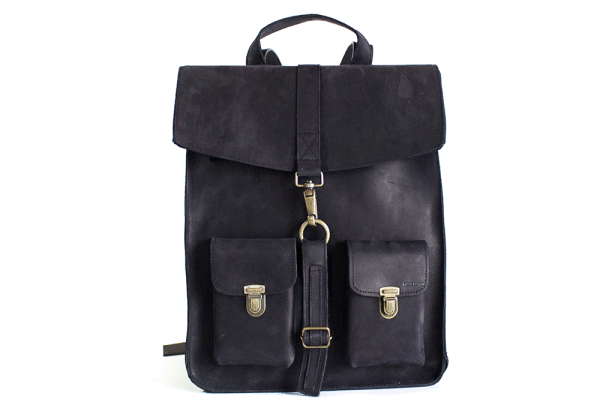 Kjøre Project Leather Nubuck Black Presa