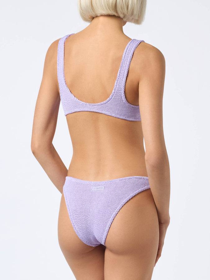 Mc2 Saint Barth Bikini da donna classico lilla crinkle Naima Elise In Linea