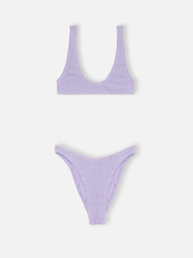 Mc2 Saint Barth Bikini bralette per donna lilla lurex micro crinkle Pamy Elise Vendita