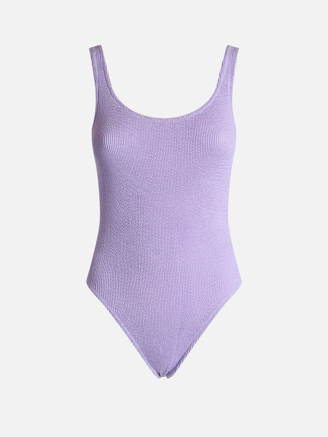 Mc2 Saint Barth Costume intero da donna lilla crinkle Lora Spedizione Gratuita