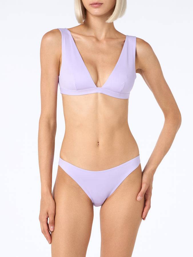 Mc2 Saint Barth Woman lilac heatsealed scooped bikini Ofelia Reanna Vendite Flash
