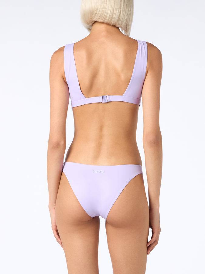 Mc2 Saint Barth Woman lilac heatsealed scooped bikini Ofelia Reanna Vendite Flash
