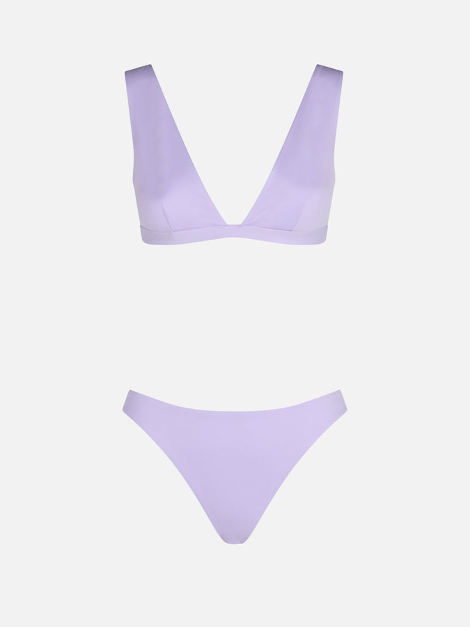 Mc2 Saint Barth Woman lilac heatsealed scooped bikini Ofelia Reanna Vendite Flash