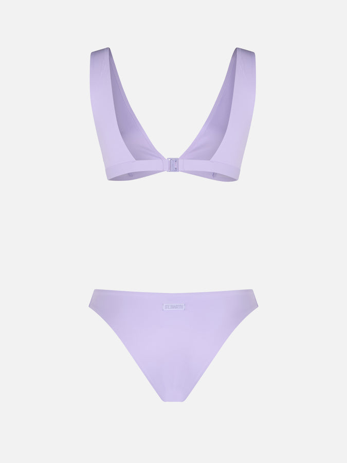 Mc2 Saint Barth Woman lilac heatsealed scooped bikini Ofelia Reanna Vendite Flash