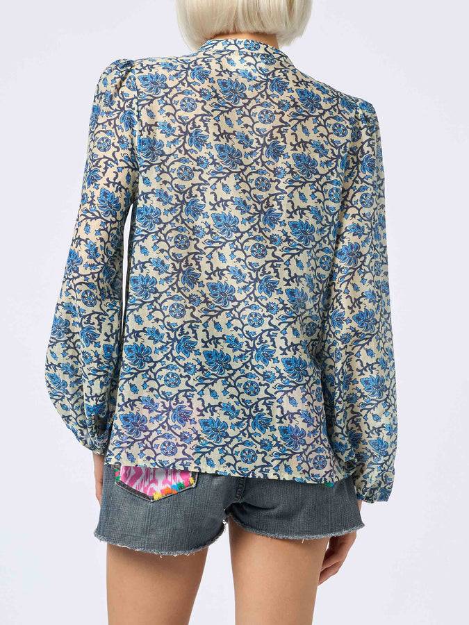 Mc2 Saint Barth Blusa da donna in voile di seta Harper 2025