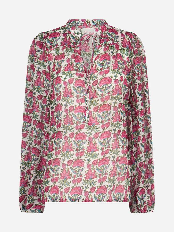 Mc2 Saint Barth Blusa da donna in voile di seta Harper Nuovo