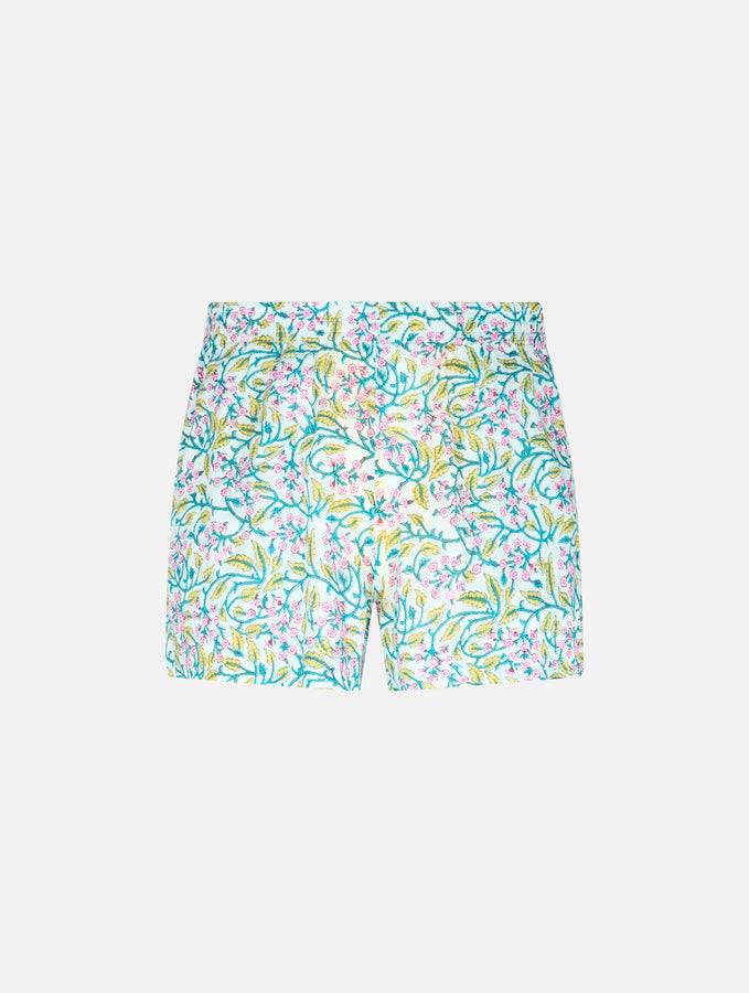 Mc2 Saint Barth Pantaloncini da donna pull up a fiori in cotone Meave Promozione