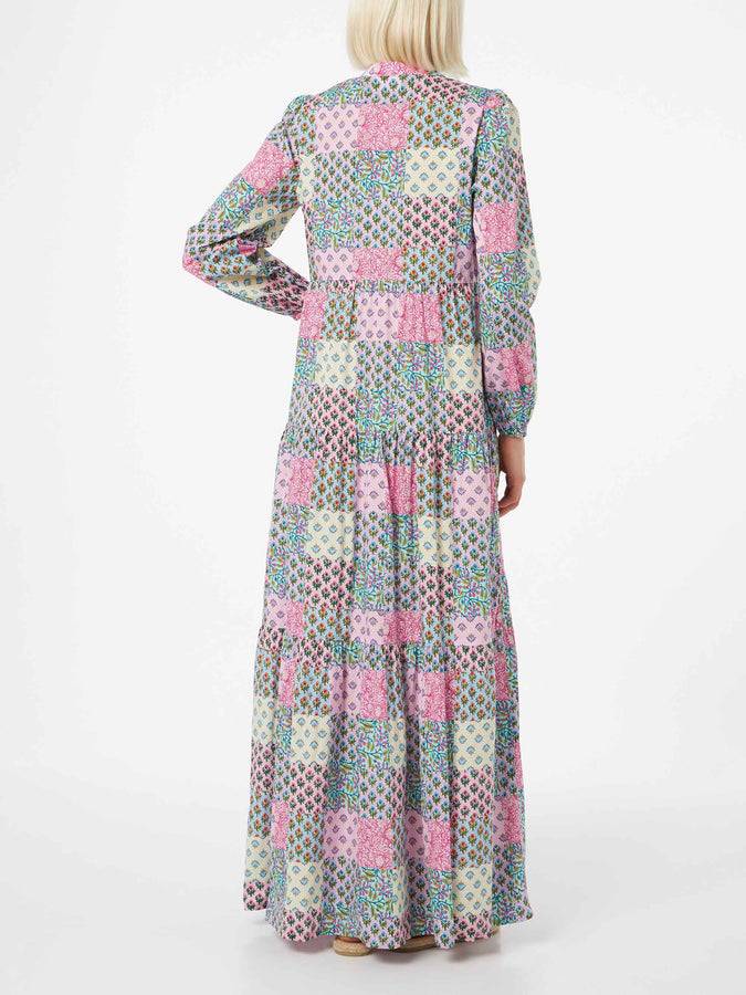 Mc2 Saint Barth Abito Nadja lungo da donna in voile di cotone Promozione Limitata