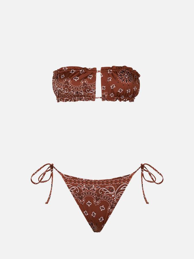 Mc2 Saint Barth Bikini da donna a fascia con stampa bandana Offerte