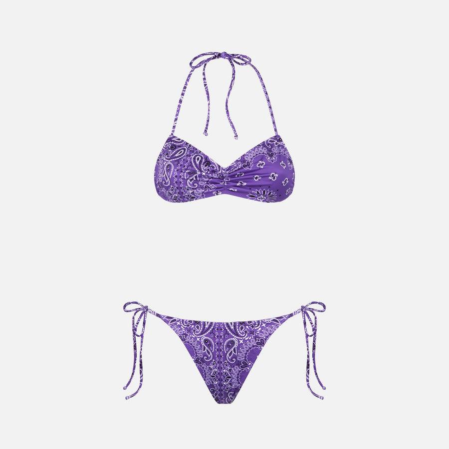 Mc2 Saint Barth Bikini da donna a fascia con stampa bandana Vendite Flash