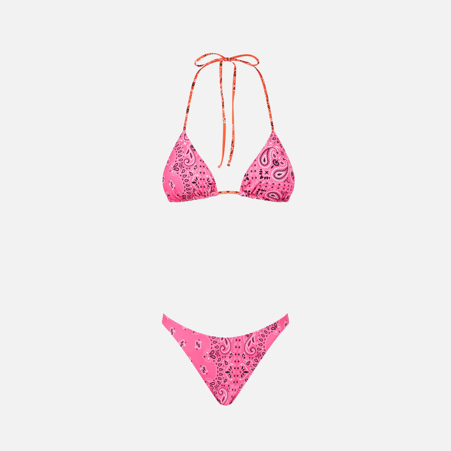 Mc2 Saint Barth Bikini da donna a triangolo con stampa bandana Negozio