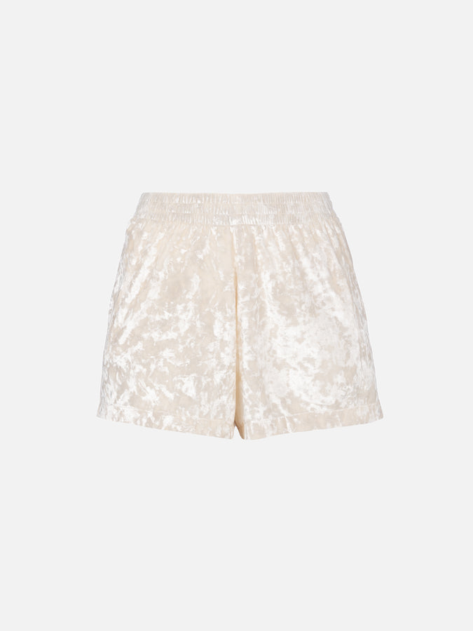 Mc2 Saint Barth Pantaloncini da donna in ciniglia pull up Cate Qualità Garantita