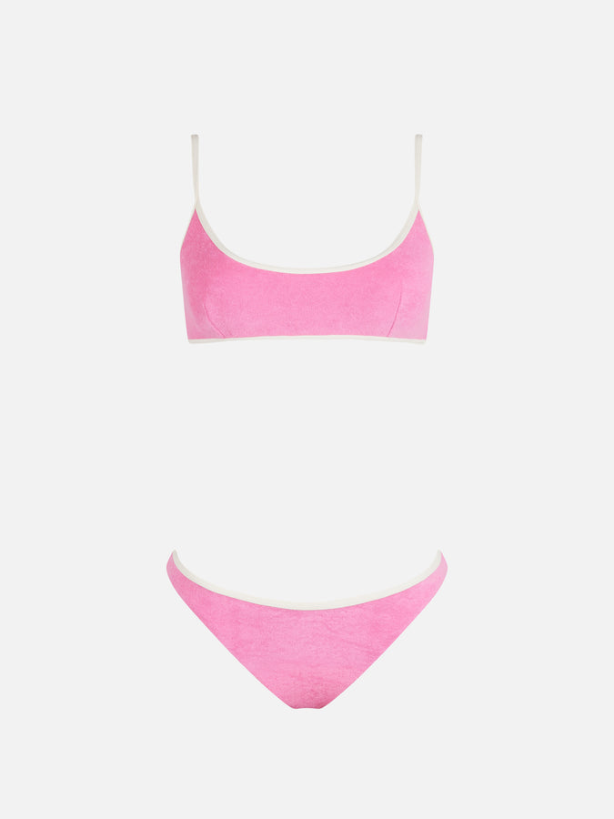 Mc2 Saint Barth Bikini bralette per donna Judy Naomi in spugna con bordino Consegna Veloce