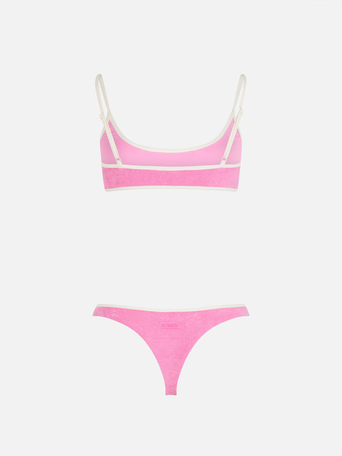 Mc2 Saint Barth Bikini bralette per donna Judy Naomi in spugna con bordino Consegna Veloce