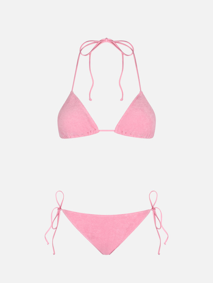 Mc2 Saint Barth Bikini da donna a triangolo rosa in spugna Leah Virgo Fino Al -60%