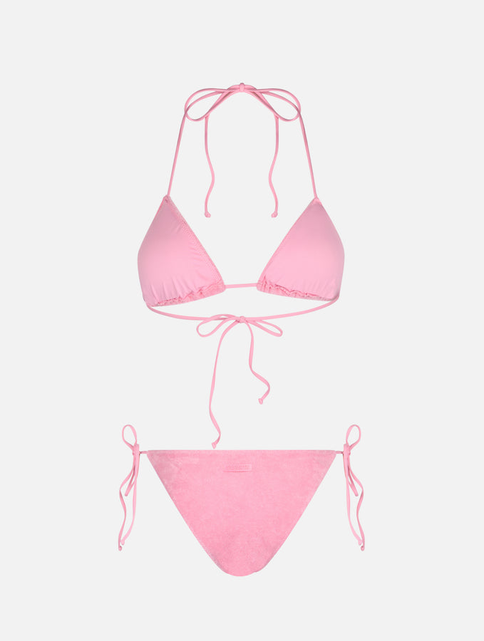 Mc2 Saint Barth Bikini da donna a triangolo rosa in spugna Leah Virgo Fino Al -60%