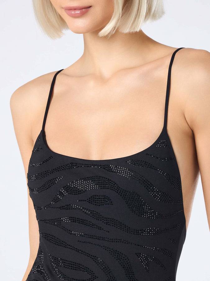 Mc2 Saint Barth Costume intero da donna con strass Cecille Nuova