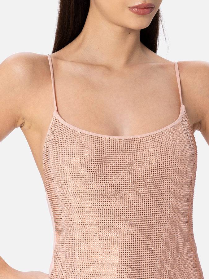 Mc2 Saint Barth Costume intero da donna chiaro Cecille con strass In Linea