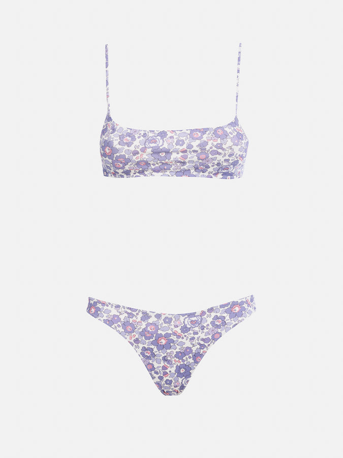 Mc2 Saint Barth Bikini a bralette da donna Betsy Sadie Naomi | REALIZZATO CON TESSUTO LIBERTY Acquista Ora