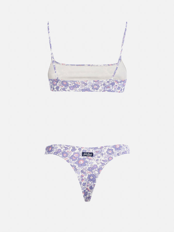 Mc2 Saint Barth Bikini a bralette da donna Betsy Sadie Naomi | REALIZZATO CON TESSUTO LIBERTY Acquista Ora