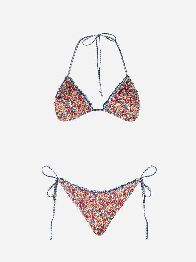 Mc2 Saint Barth Bikini da donna a triangolo stampa Liberty | EDIZIONE SPECIALE LIBERTY Affare Del Giorno