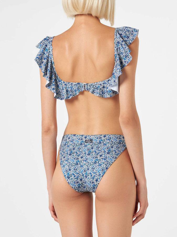 Mc2 Saint Barth Bikini spalle scoperte con stampa floreale | EDIZIONE SPECIALE LIBERTY Prezzo Ridotto
