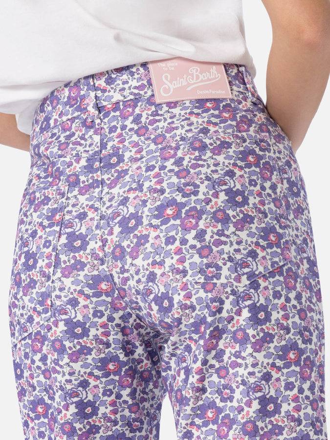 Mc2 Saint Barth Denim donna stampa Betsy lilla Belleville | REALIZZATO CON TESSUTO LIBERTY Economico
