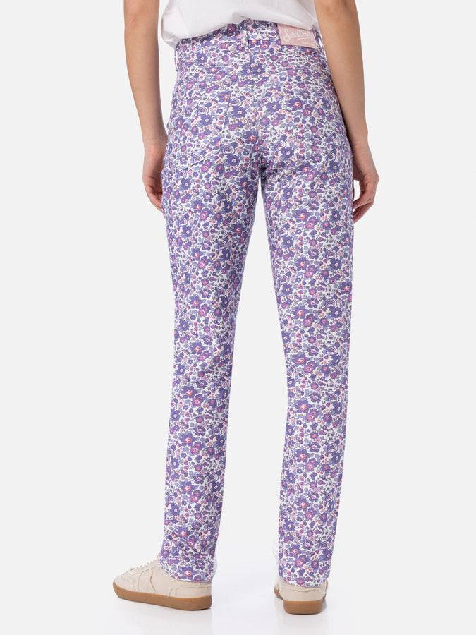 Mc2 Saint Barth Denim donna stampa Betsy lilla Belleville | REALIZZATO CON TESSUTO LIBERTY Economico